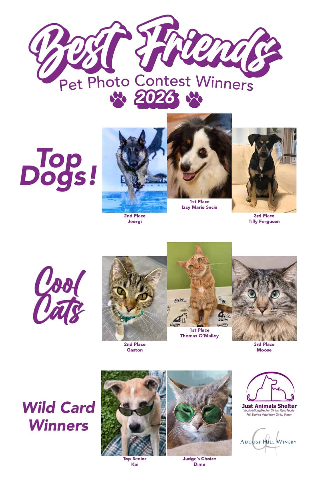 Best Friends 2026 pet photo contest winners poster